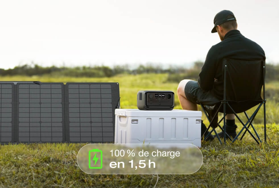 4 options de charge, charge sûre de 0 à 100 % en 1 heure
