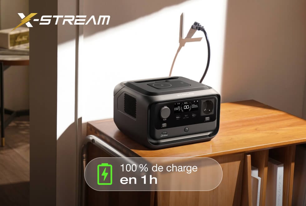 4 options de charge, charge sûre de 0 à 100 % en 1 heure
