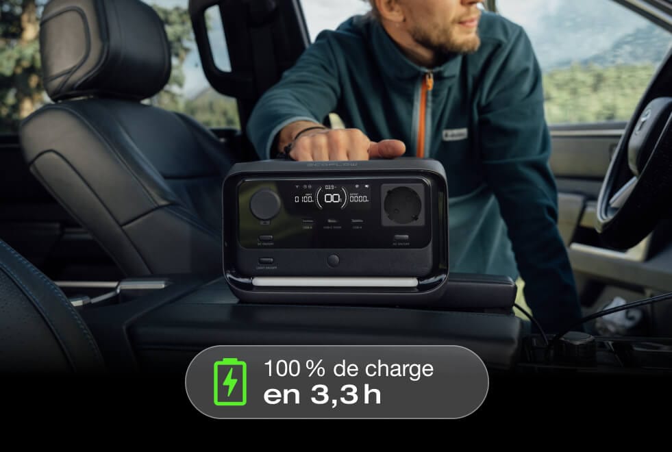 4 options de charge, charge sûre de 0 à 100 % en 1 heure