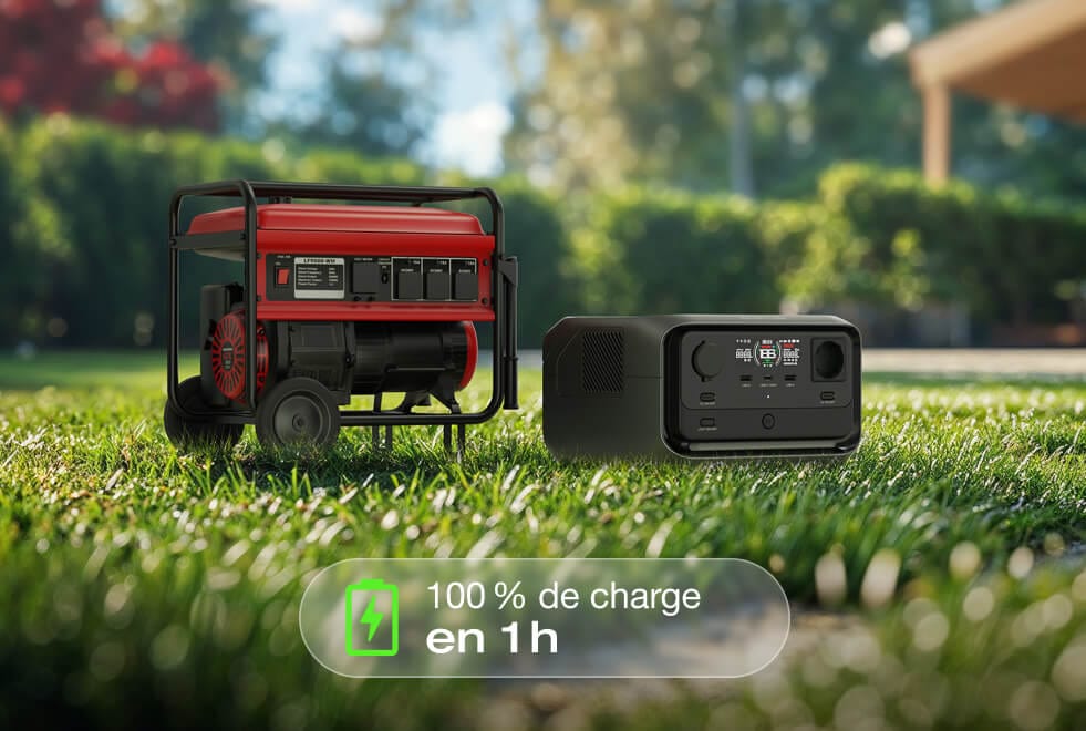 4 options de charge, charge sûre de 0 à 100 % en 1 heure