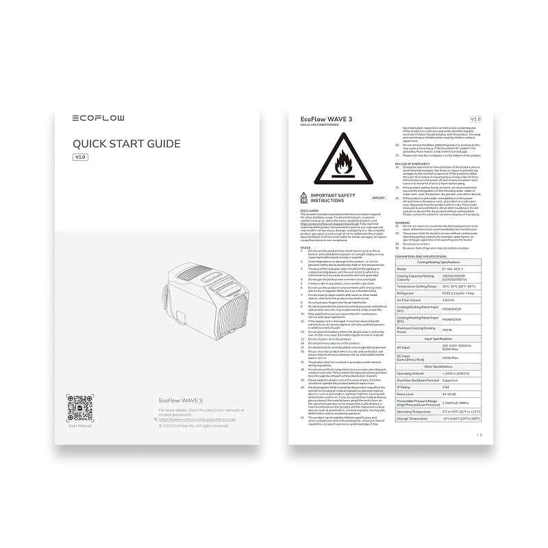 Consignes de sécurité, Guide de démarrage rapide et Carte de garantie