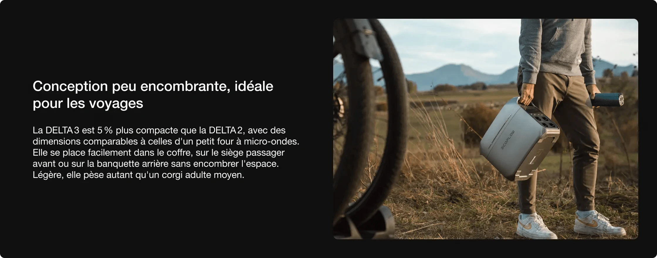 Design compact et portable qui s'intègre facilement dans tous les espaces