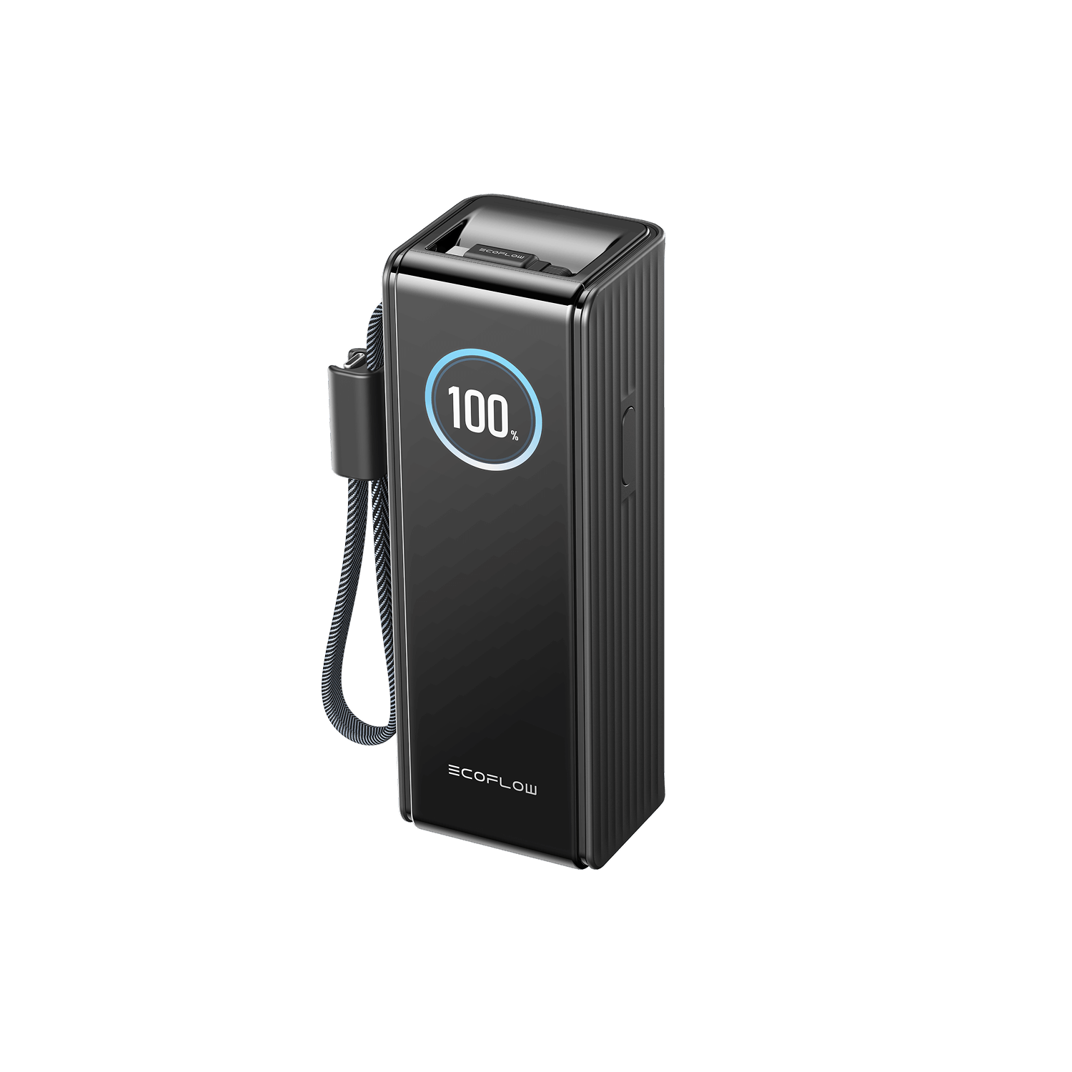 Batterie externe EcoFlow RAPID (25 000 mAh, 170 W, 100 W, câbles rétractables intégrés) Black