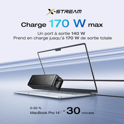 Batterie externe EcoFlow RAPID (25 000 mAh, 170 W)