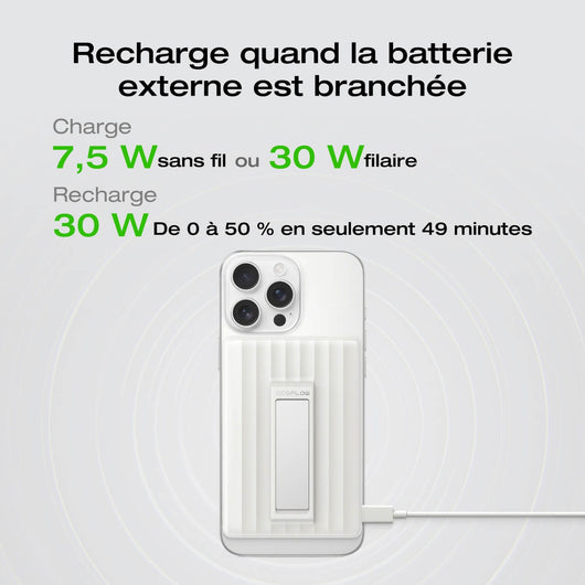 Batterie externe EcoFlow RAPID Mag (10 000 mAh, 7,5 W, charge magnétique)