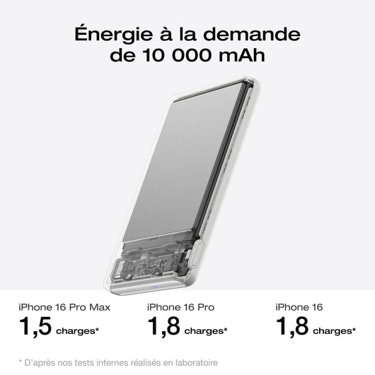 Batterie externe EcoFlow RAPID Mag (10 000 mAh, 7,5 W, charge magnétique)
