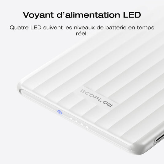 Batterie externe EcoFlow RAPID Mag (5 000 mAh, 7,5 W, charge magnétique)
