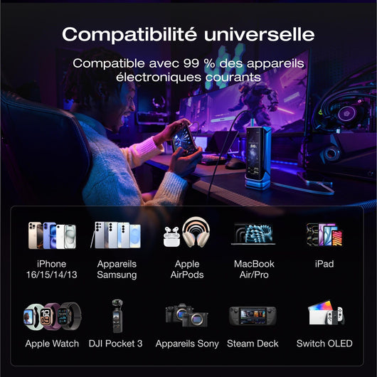 Batterie externe EcoFlow RAPID Pro X (27 650 mAh, 300 W)