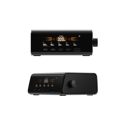 Chargeur de bureau EcoFlow RAPID Pro (320 W, 5 ports, GaN)
