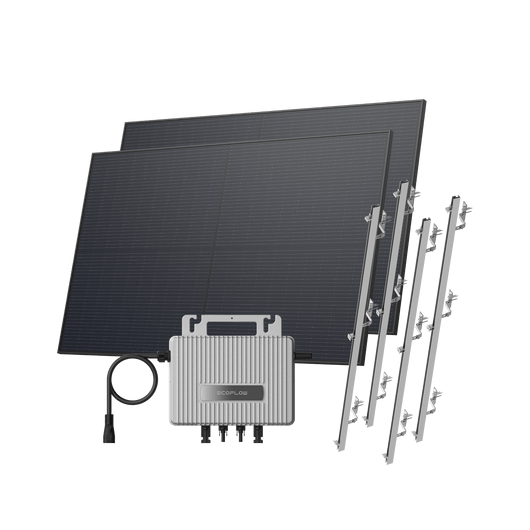 EcoFlow STREAM Roof Kit Pitched Roof / (900Wp) 2 _ 450W Rigid Solar Panel + STREAM Microinverter / Bracket: Pitched Roof