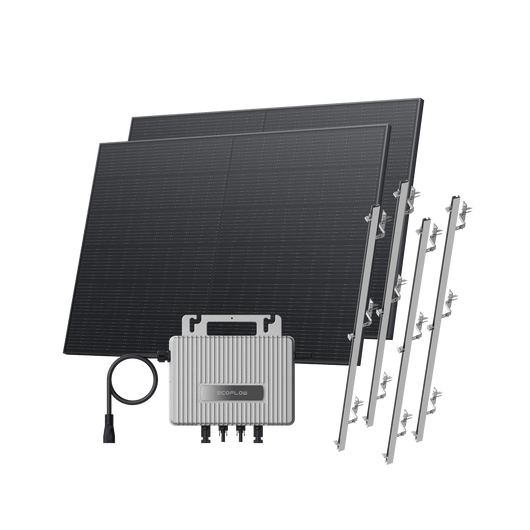 EcoFlow STREAM Roof Kit Pitched Roof / (800Wp) 2 _ 400W Rigid Solar Panel + STREAM Microinverter / Bracket: Pitched Roof