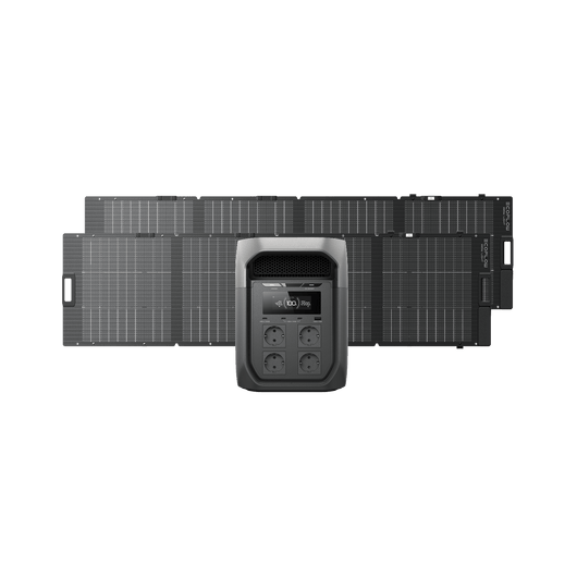 Générateur solaire de la gamme EcoFlow DELTA 3 Max (PV 220W) DELTA 3 Max / 2 Panneau solaire portable bifacial NextGen 220 W