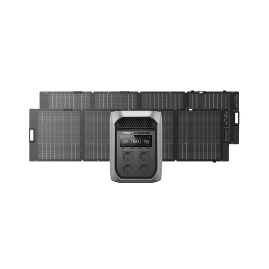Générateur solaire de la gamme EcoFlow DELTA 3 Max (PV 220W) DELTA 3 Max Plus / 2 Panneau solaire portable bifacial NextGen 220 W