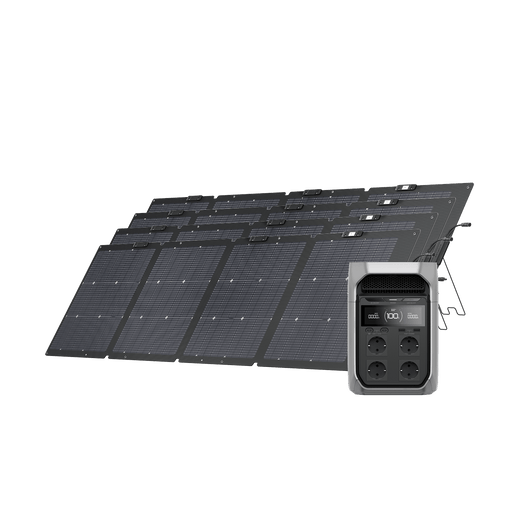Générateur solaire de la gamme EcoFlow DELTA 3 (PV 220W) DELTA 3 Plus / 4 panneaux solaires rigides de 220 W