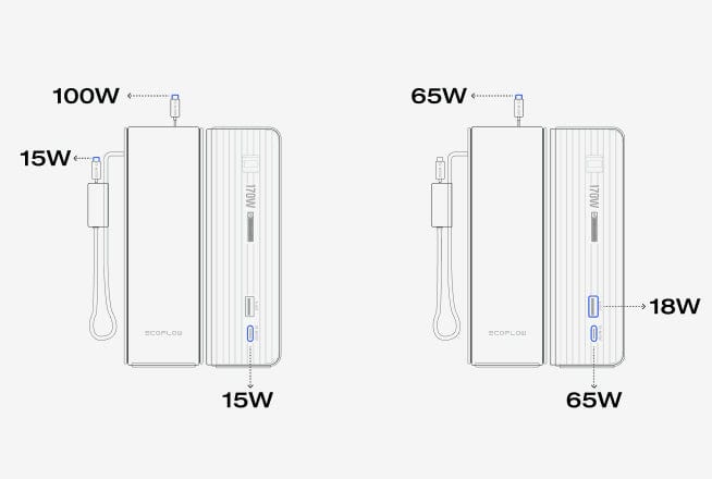 Recharge multi-ports