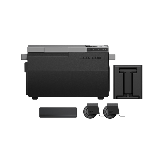 Réfrigérateur portable EcoFlow GLACIER GLACIER + Batterie enfichable pour + Roues et levier amovibles