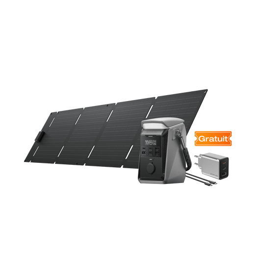 Station électrique portable à courant continu EcoFlow TRAIL TRAIL Plus 300 DC+Panneau solaire portable 60 W (USB-C)