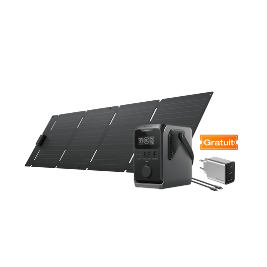 Station électrique portable à courant continu EcoFlow TRAIL TRAIL 300 DC+Panneau solaire portable 60 W (USB-C)