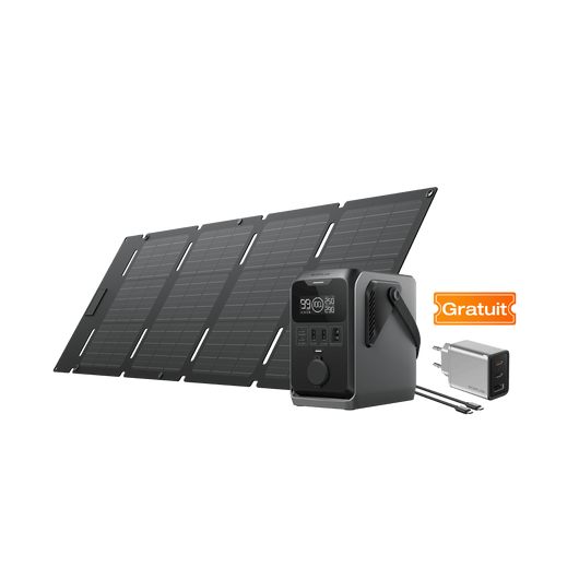 Station électrique portable à courant continu EcoFlow TRAIL TRAIL 300 DC+Panneau solaire portable 45 W (USB-C)