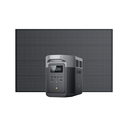 Station électrique portable EcoFlow DELTA 2 Max DELTA 2 Max + Panneau solaire rigide 175 W
