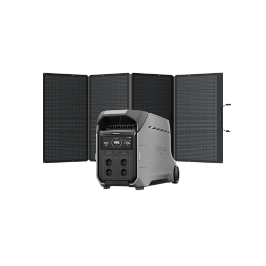 Station électrique portable EcoFlow DELTA Pro 3 (Reconditionnée) DELTA Pro 3 (Reconditionnée) + Panneau solaire portable 400 W (Reconditionnée)(Prix exclusif)