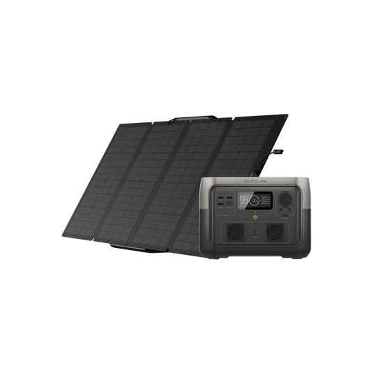 Station électrique portable EcoFlow RIVER 2 Max (reconditionnée) RIVER 2 Max (reconditionnée) + Panneau solaire 160 W (reconditionné)