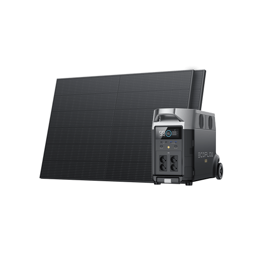 EcoFlow DELTA Pro + Panneaux solaires rigides 400 W 2 / Sans batterie supplémentaire