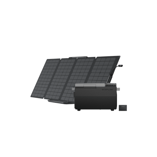 EcoFlow GLACIER Portable Refrigerator GLACIER + GLACIER Plug-in Battery + 110W Portable Solar Panel