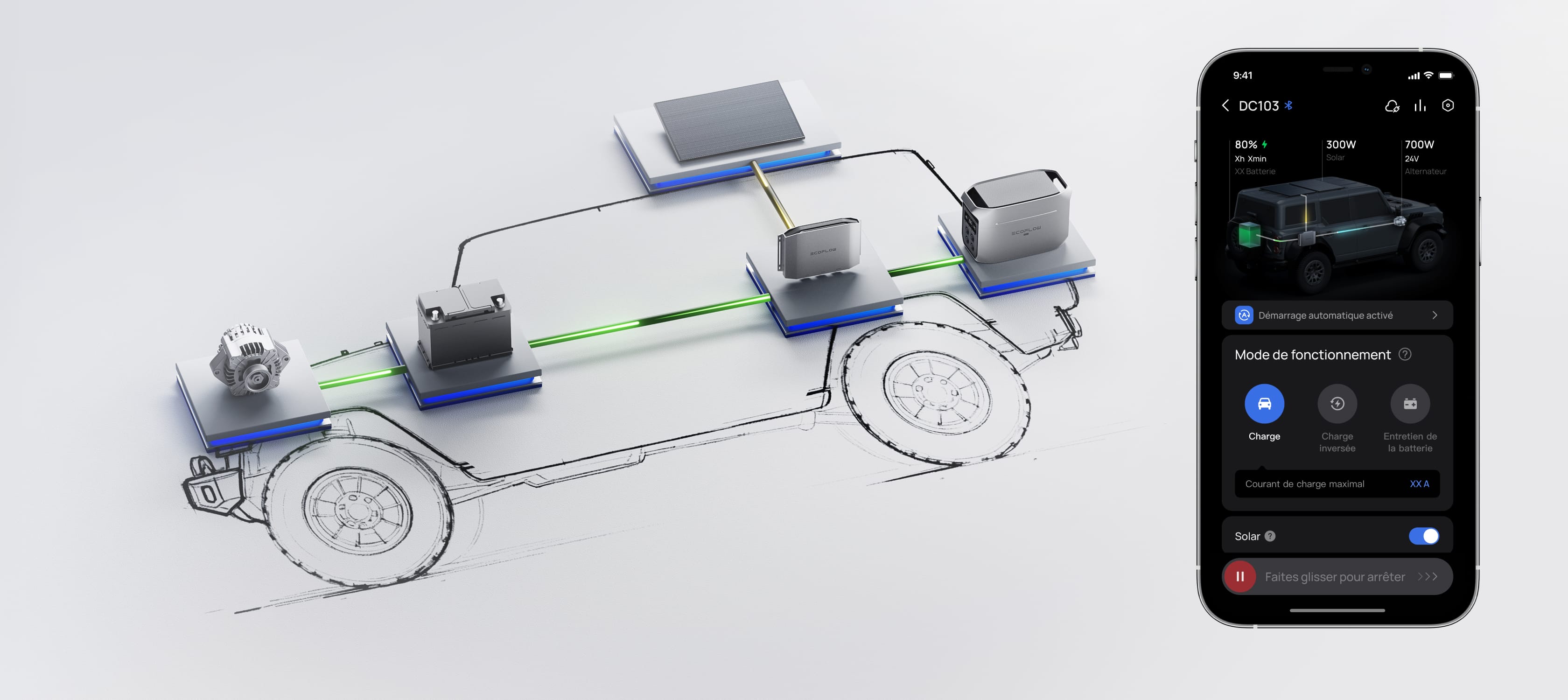 Recharge inversée pour la protection de la batterie du véhicule