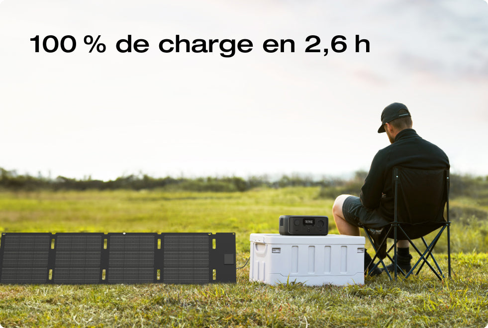 4 options de charge, 100 % de charge en 1 h