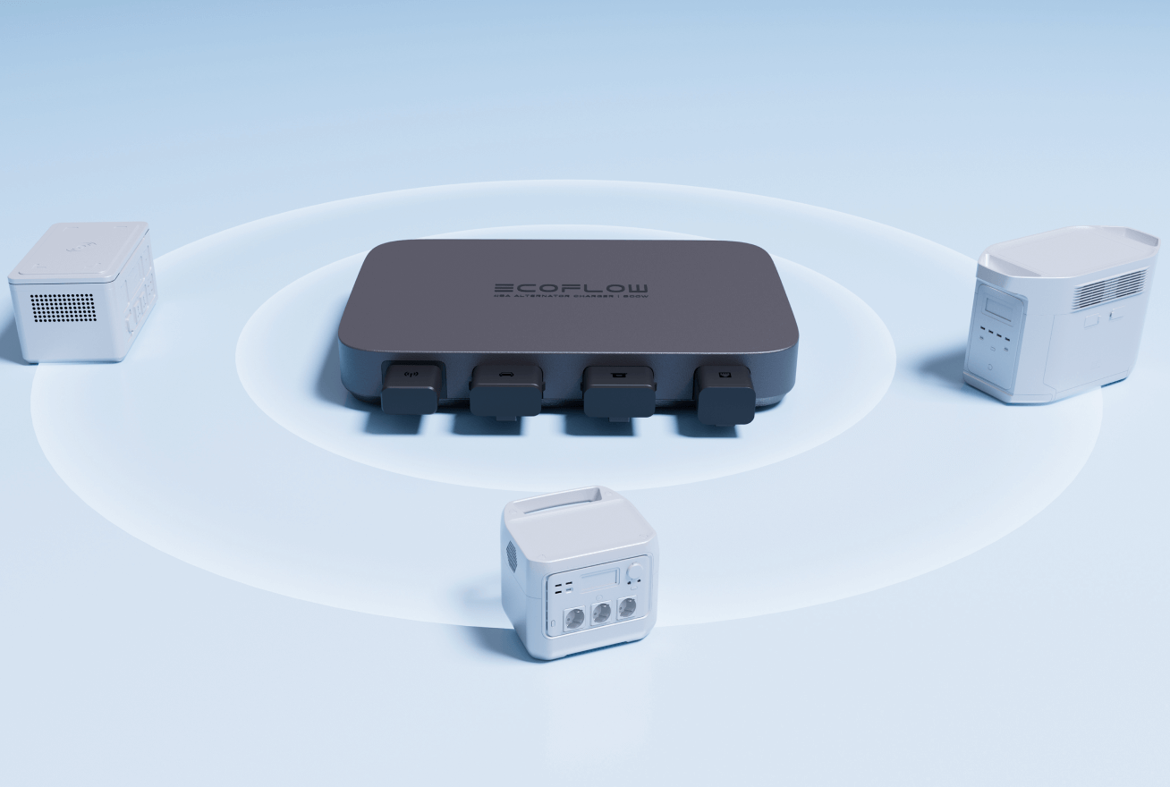 Compatible avec toutes les stations électriques EcoFlow et la plupart des stations électriques tierces