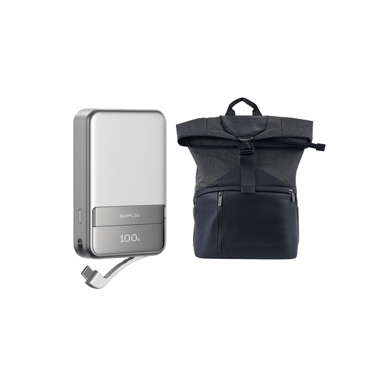 Batterie externe (10 000 mAh) magnétique EcoFlow RAPID et sac pour la série RIVER