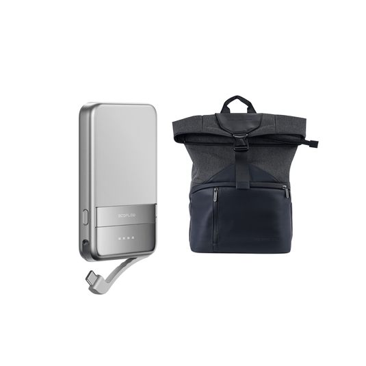 Batterie externe (5 000 mAh) magnétique EcoFlow RAPID et sac pour la série RIVER