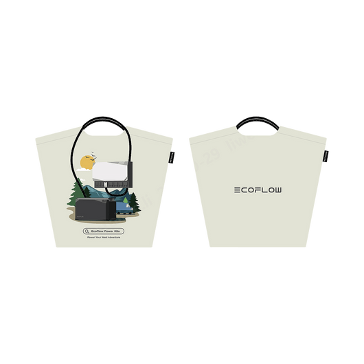 Cadeaux offerts dans le cadre du Programme de fidélité EcoFlow Sac écologique brodé