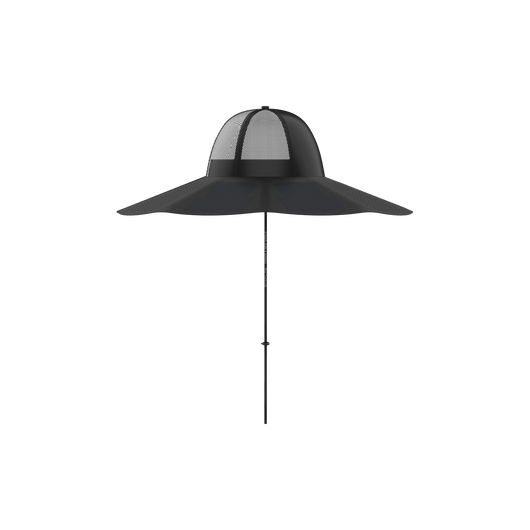 Chapeau Ventilateur Solaire à Large Bord - 2 Ventilateurs Amovibles - Charge USB/solaire - 800mAh - Pour Pêche, Randonnée
