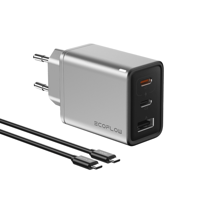 Chargeur GaN EcoFlow RAPID 65 W avec câble de 100 W