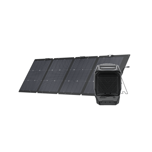 Climatiseur portable EcoFlow WAVE 3 WAVE 3 + batterie supplémentaire WAVE 3 + panneau solaire portable bifacial 220 W