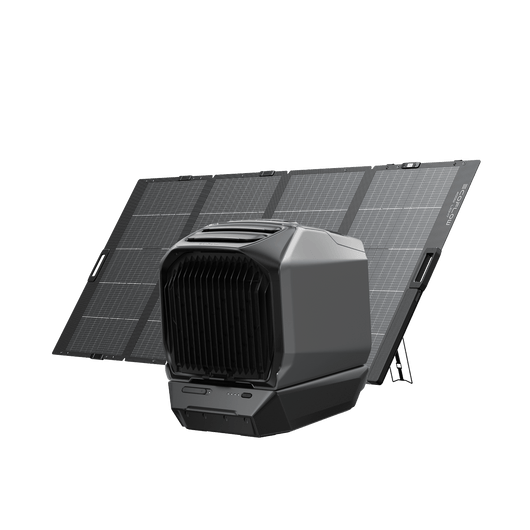 Climatiseur portable EcoFlow WAVE 3 WAVE 3 + batterie supplémentaire WAVE 3 + panneau solaire portable 400 W