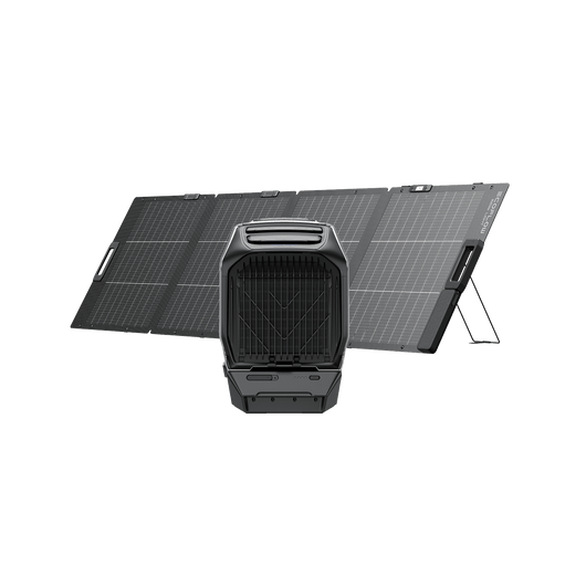 Climatiseur portable EcoFlow WAVE 3 WAVE 3 + batterie supplémentaire WAVE 3 + panneau solaire portable bifacial 220 W
