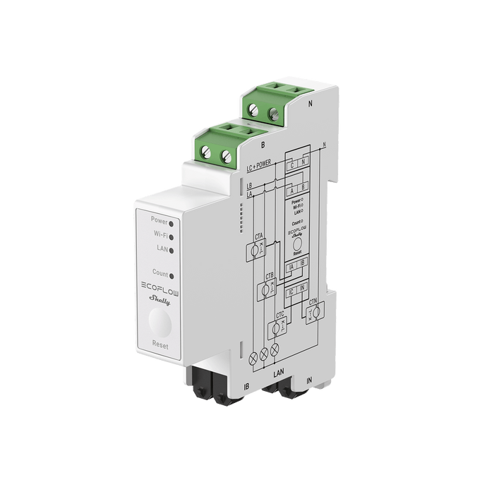 Compteur communicant EcoFlow × Shelly -  Shelly Pro 3EM Compteur communicant × Shelly