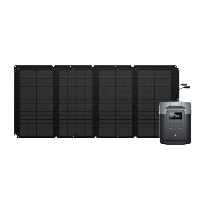 EcoFlow DELTA 2 Max + 160W Portable Solar Panel 2