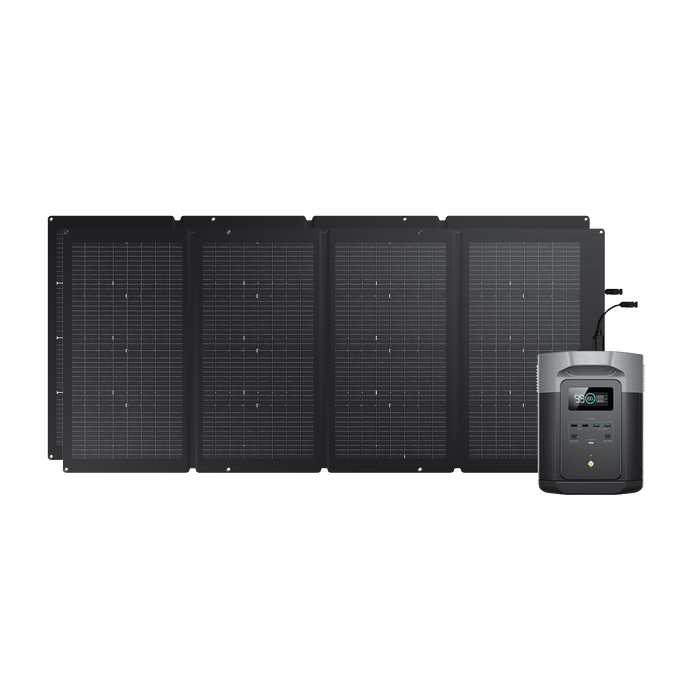 EcoFlow DELTA 2 MAX + 220W Portable Solar Panel 2