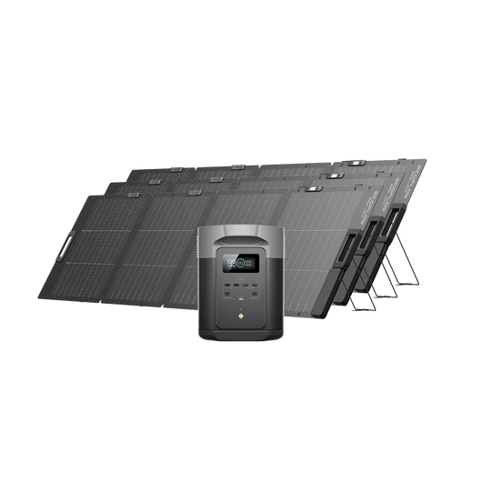 EcoFlow DELTA 2 Max Solar Generator (PV220W) 3*220W + DELTA 2 Max