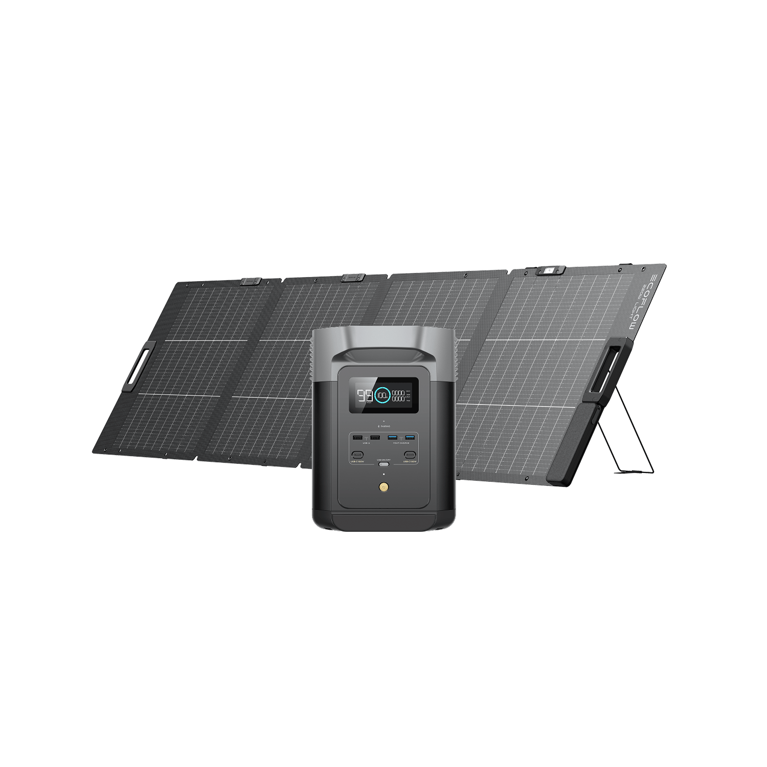 EcoFlow DELTA 2 Portable Power Station DELTA 2 + Panneau solaire bifacial 220 W