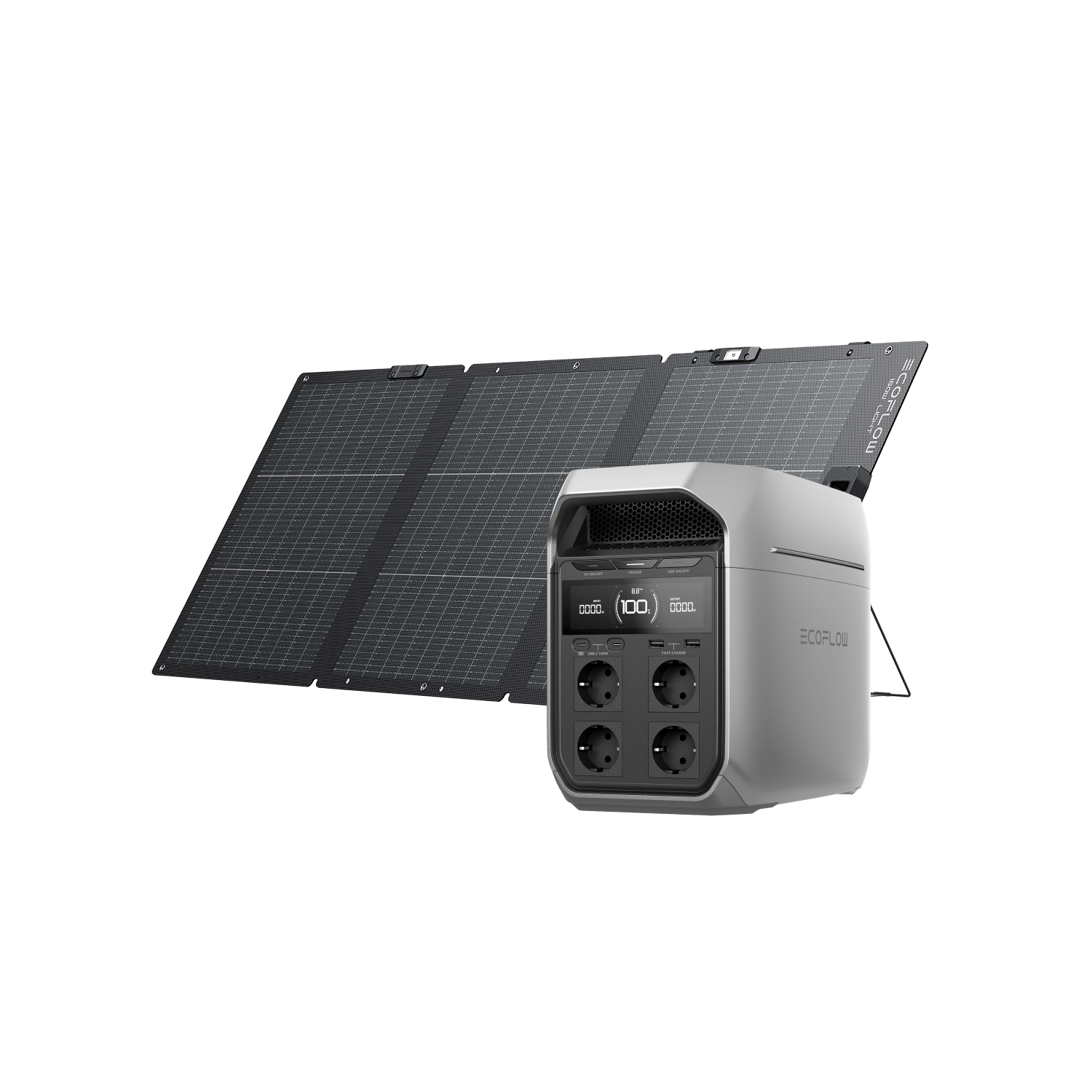 EcoFlow DELTA 3 Series Portable Power Station DELTA 3 Plus / Panneau solaire bifacial 160 W