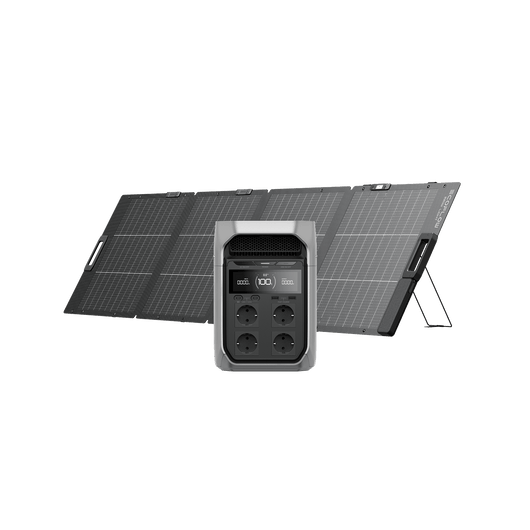 EcoFlow DELTA 3 Series Portable Power Station DELTA 3 Plus / Panneau solaire bifacial 220 W