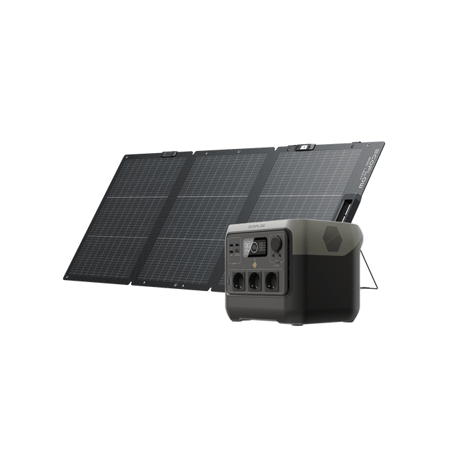 EcoFlow RIVER 2 Pro Portable Power Station RIVER 2 Pro + Panneau solaire bifacial 160 W