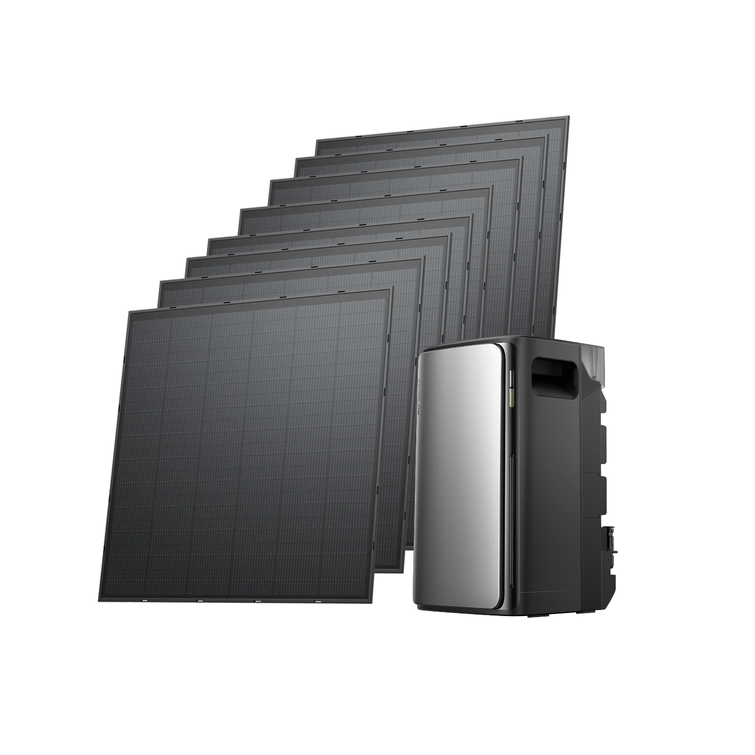 EcoFlow STREAM Ultra/Pro Kit Solaire avec Batterie STREAM Ultra / 8 panneaux solaires rigides 250 W