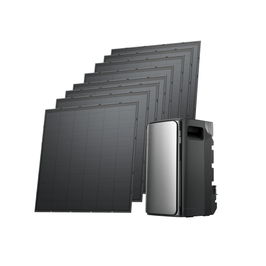 EcoFlow STREAM Ultra/Pro Kit Solaire avec Batterie STREAM Ultra / 8 panneaux solaires rigides 250 W