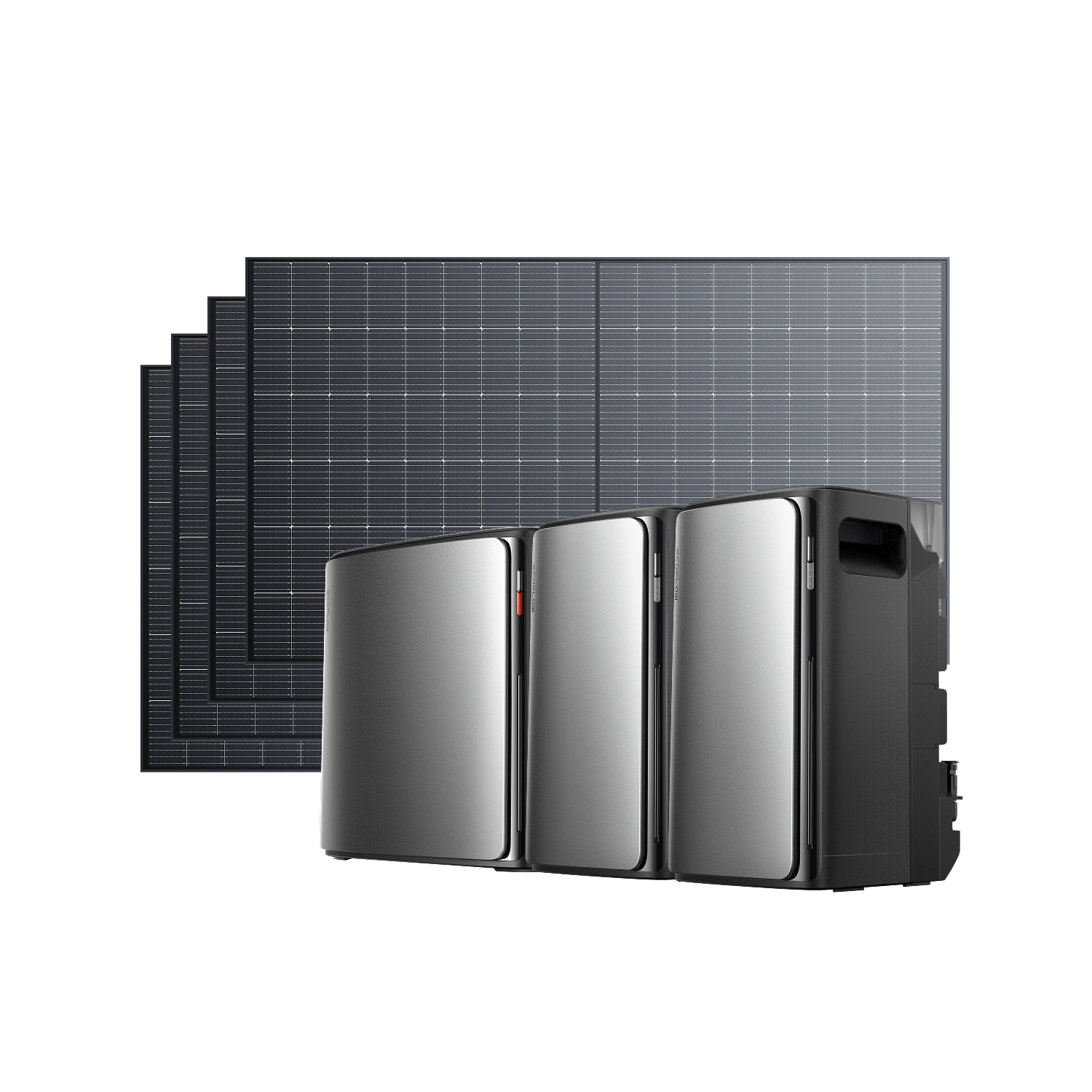 EcoFlow STREAM Ultra X Kit Solaire avec Batterie STREAM Ultra X / 2 × STREAM Pro + 4  panneaux solaires rigides de 500 W